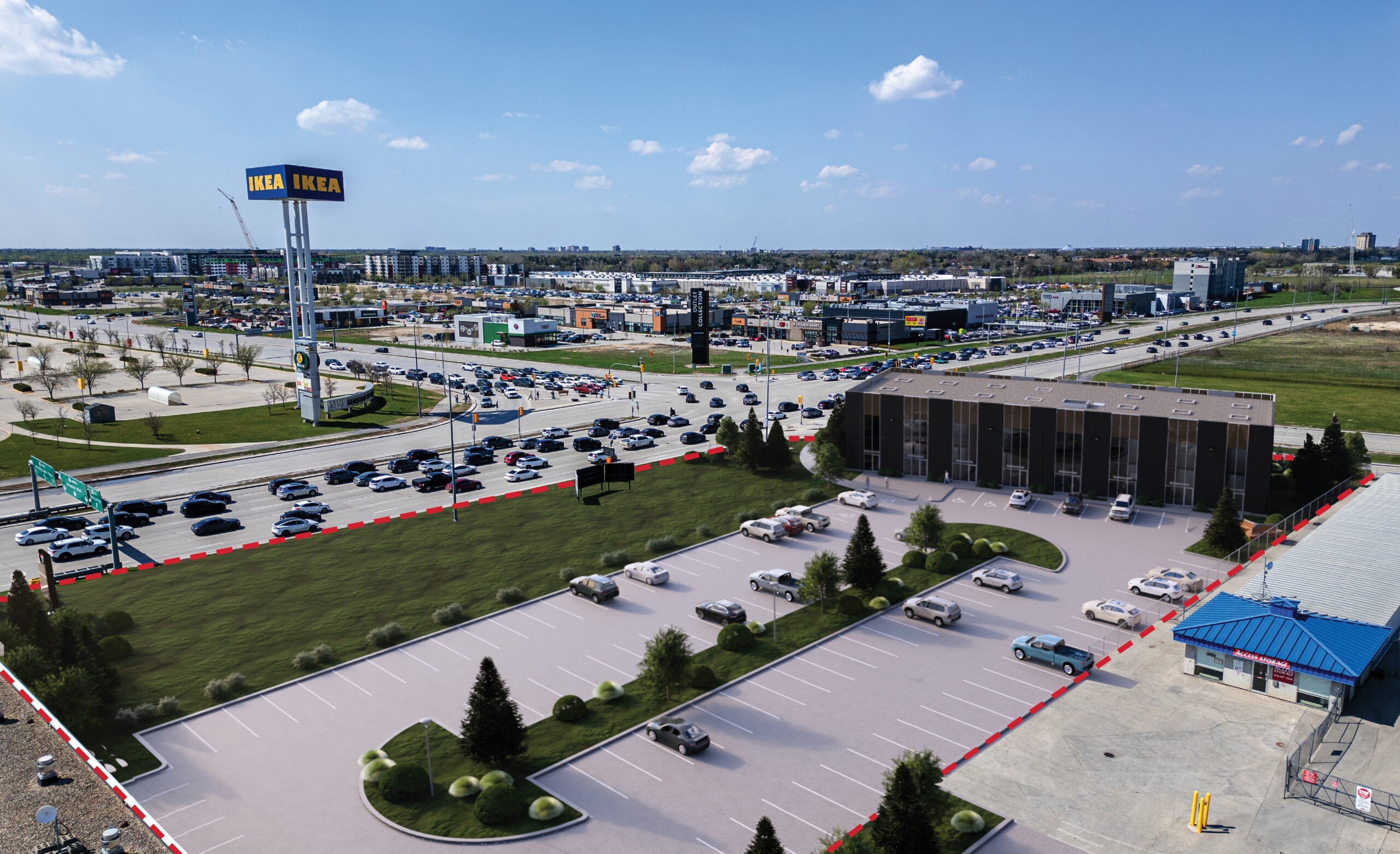 Tuxedo Business Centre - Aerial Rendering